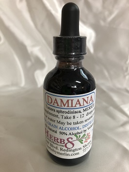 Herbs By Merlin Damiana Tincture Tumera diffusa an aphrodisiac